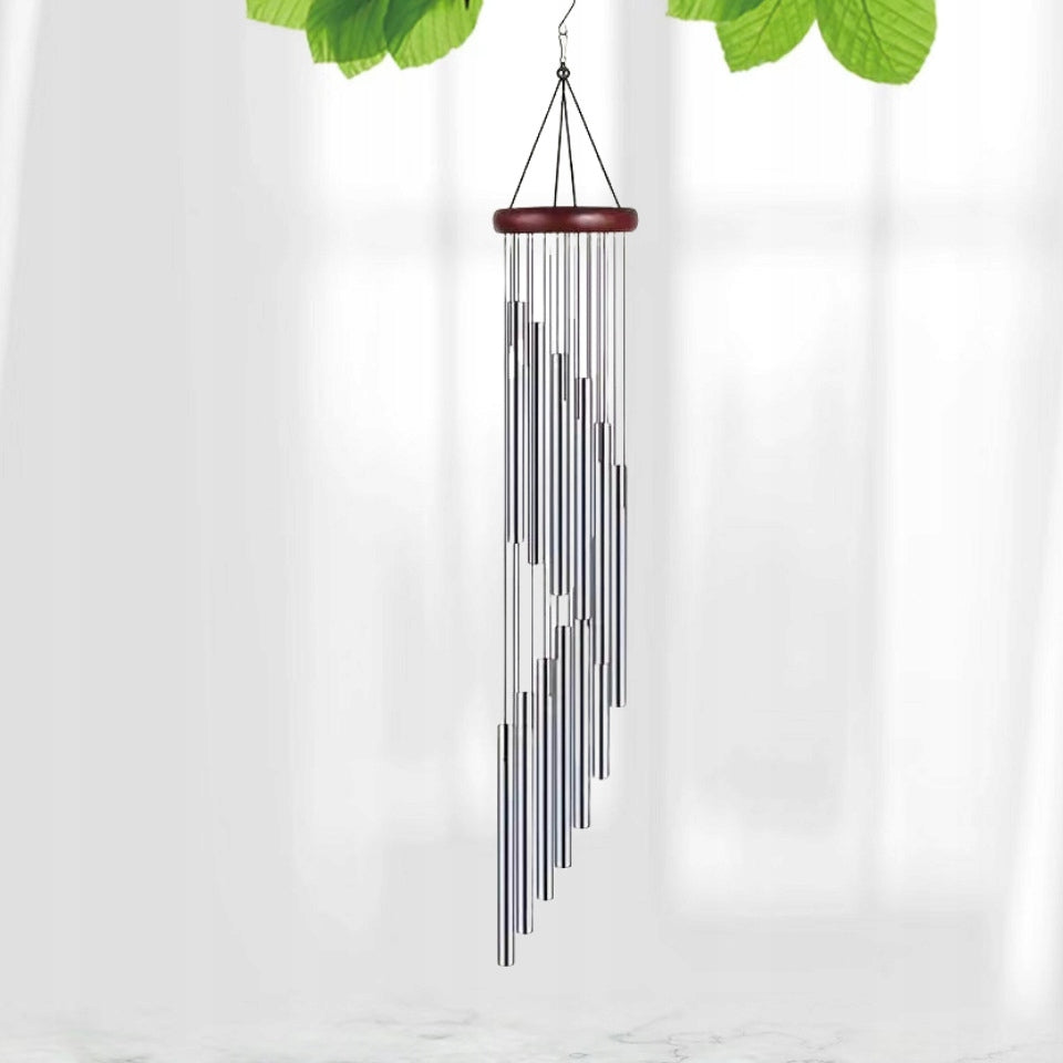 Dzwonki wietrzne 59cm chimes metalowe dzwonki wietrzne 12 rurek na zewnątrz Product height 59 cm