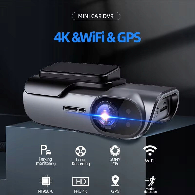 E-ACE 4k Car Camera UHD Recorder with Wi-F Night Vision Monitor Packaging status original