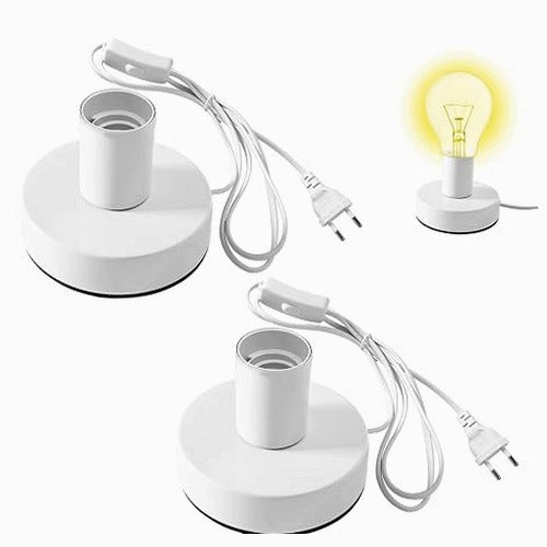 E27 LAMP HOLDER WITH CABLE 1 8M VINTAGE FOR HOME CAFE OFFICE steel