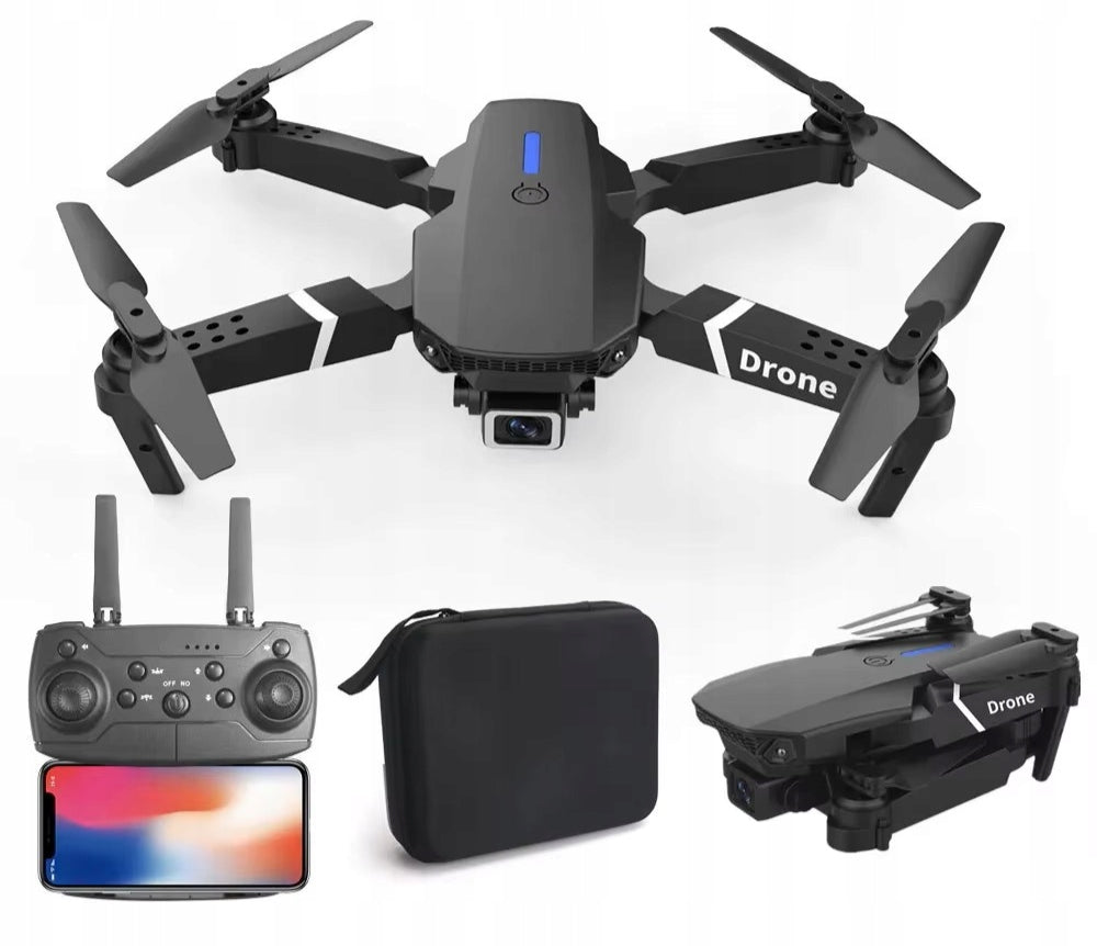 E88 Pro Folding Drone Two Cameras, WiFi FPV for Beginners
