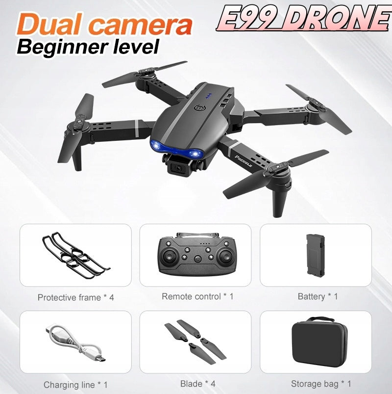E99 nova Kids Drone: One-Key 360° Flip & Auto Return, Safe Beginner Drone