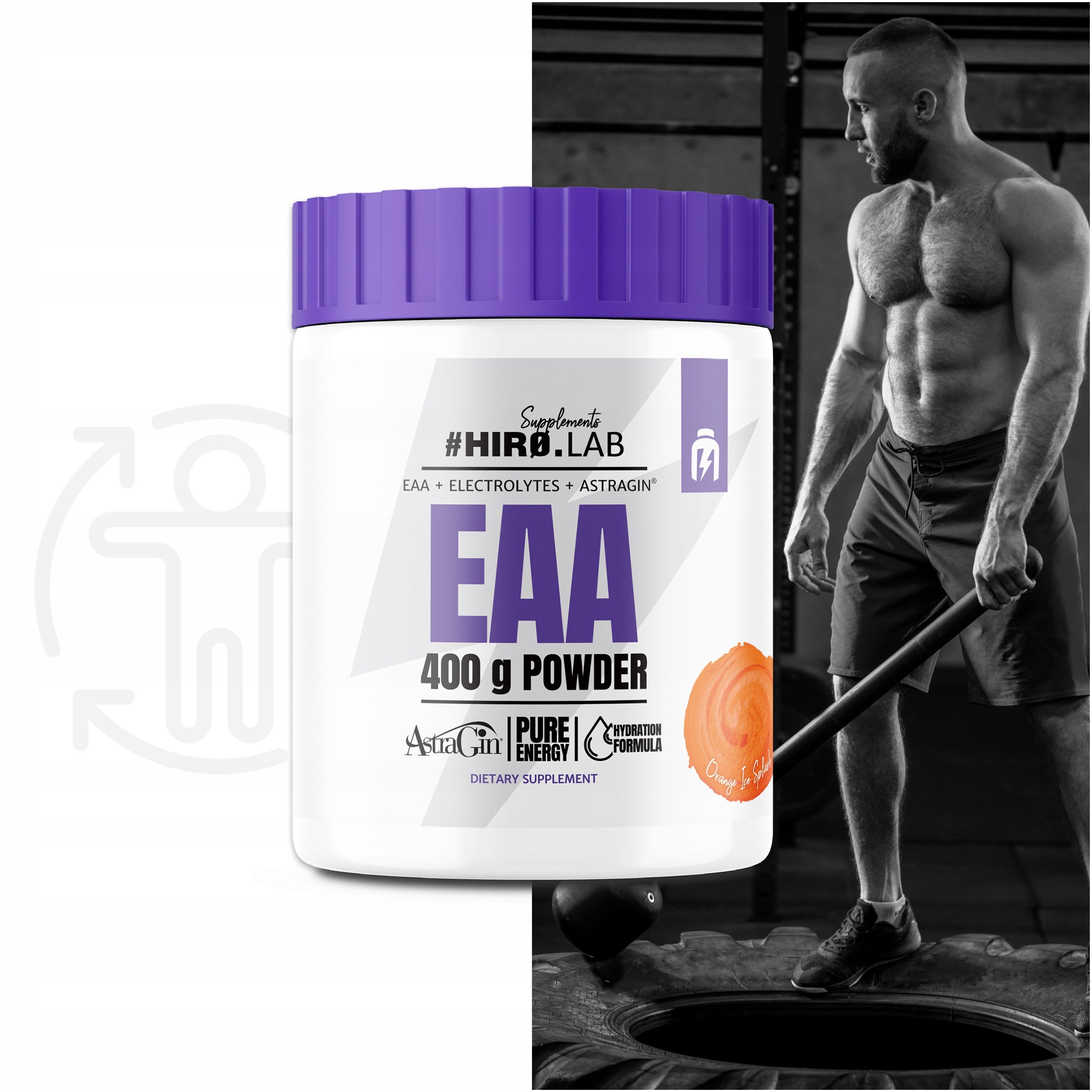EAA HIRO.LAB 400 g orange flavour Manufacturer code 1000029509#90
