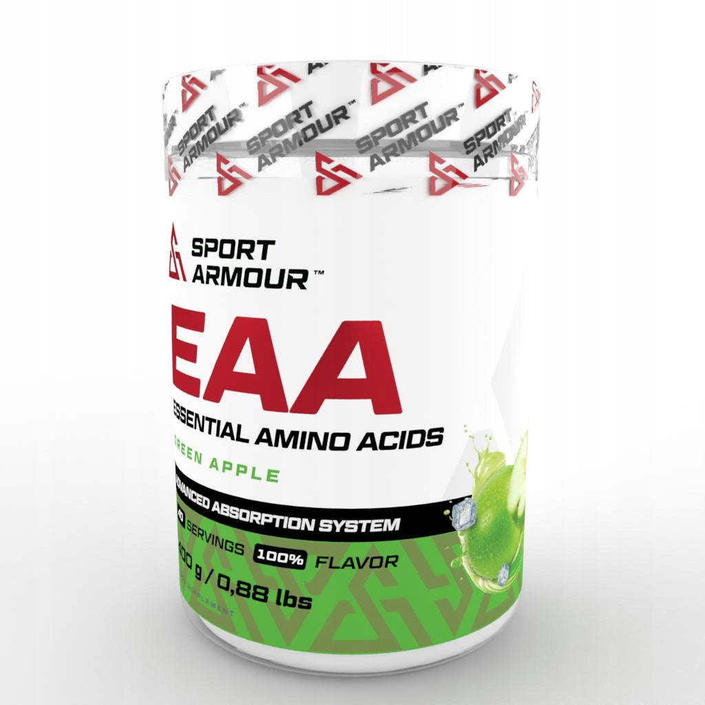 EAA Sport Armour 400g - Exogenous Amino Acids with Astragin, Aquamin, Bioperine Expiration date at least six months from the date of purchase