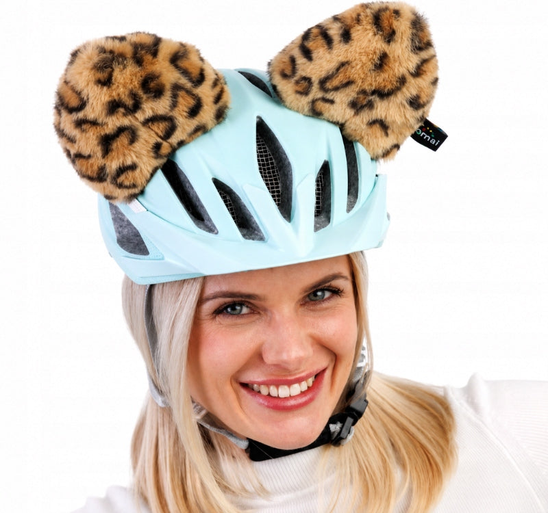 EARS LEOPARDA bicycle helmet ornament children bicycle scooter child ski