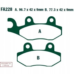 EBC BRAKE PADS MOTO YAMAHA YBR 125 ED (06-08)