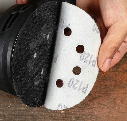 ECCENTRIC OSCILLATING SANDER WOOD METAL 125mm +PAPERS + SPONGES XXL Brand Kraft