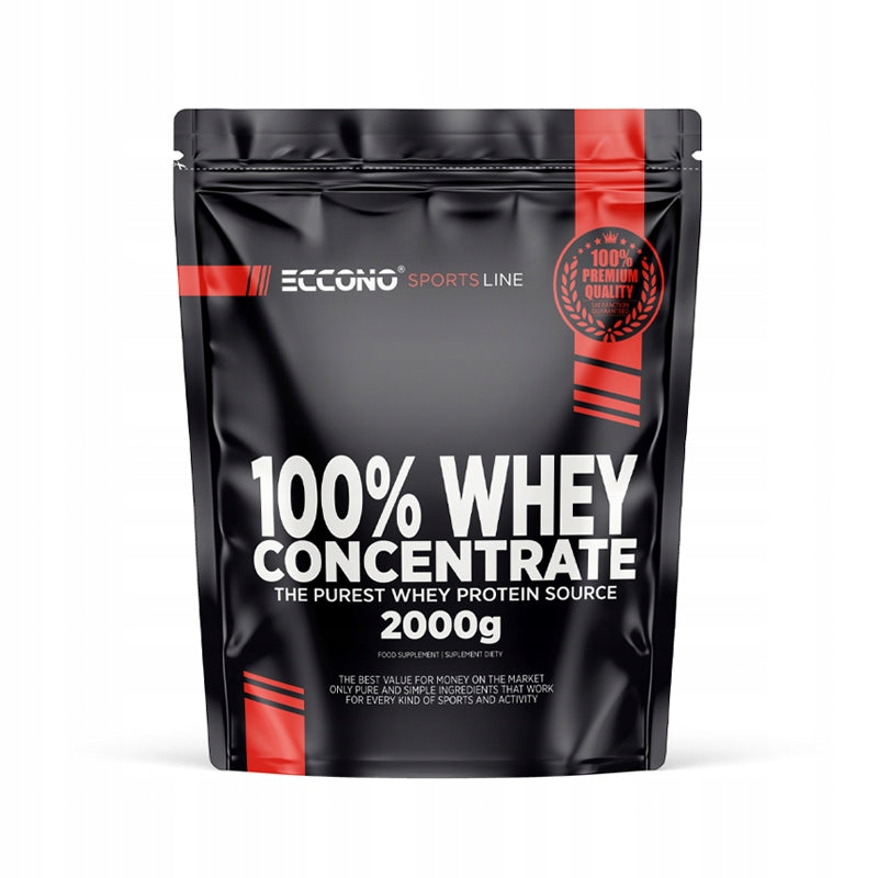 ECCONO - 100% Whey Protein Concentrate - 2000g strawberry Brand Eccono