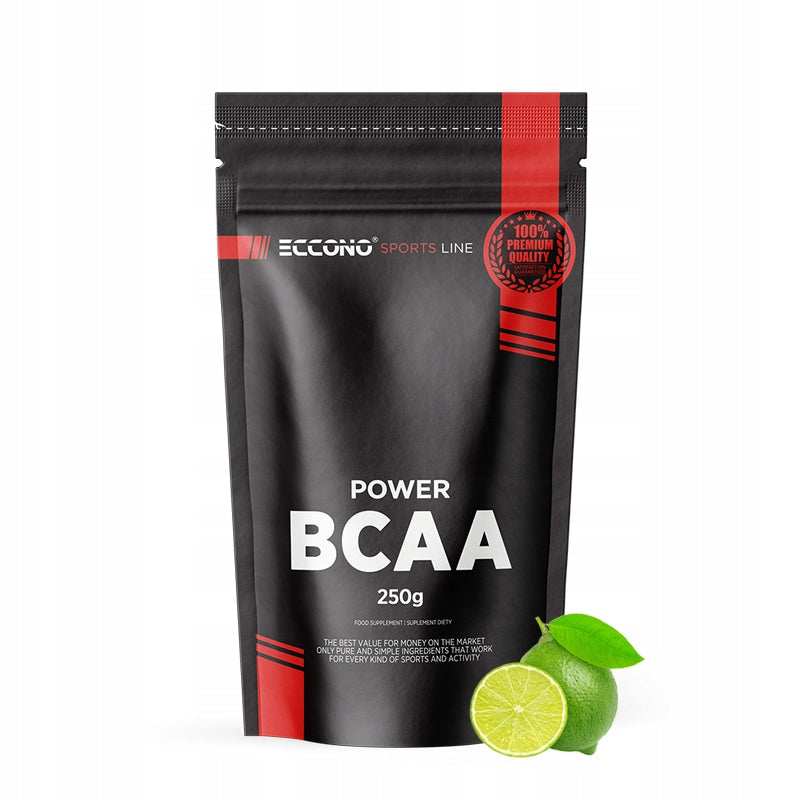 ECCONO POWER BCAA 2:1:1 250 G AMINO ACIDS LEUCINE VALINE INSTANT Lime