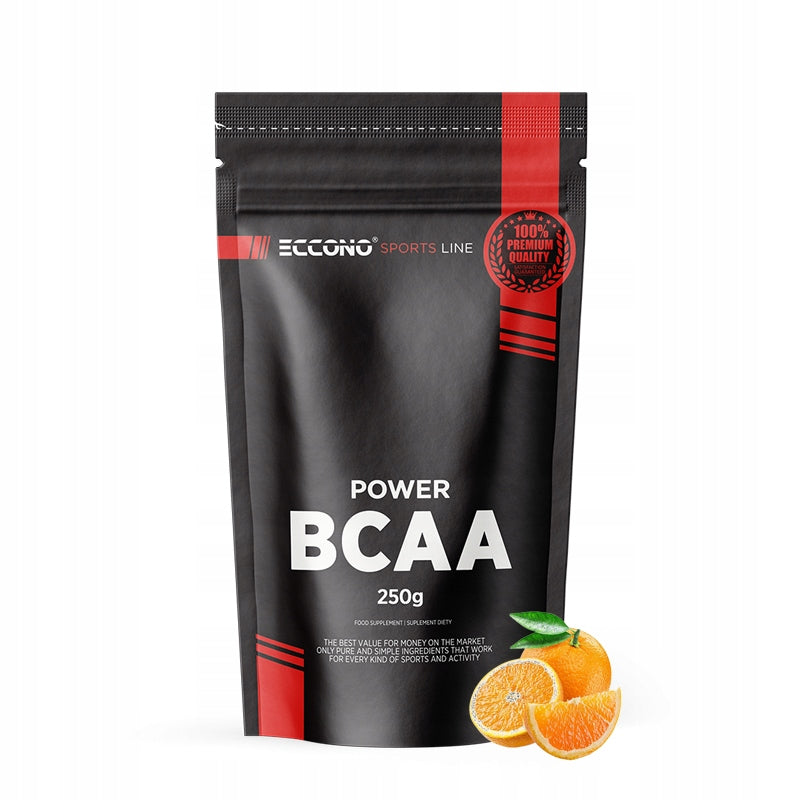 ECCONO POWER BCAA 2:1:1 250 G AMINO ACIDS LEUCINE VALINE INSTANT Orange