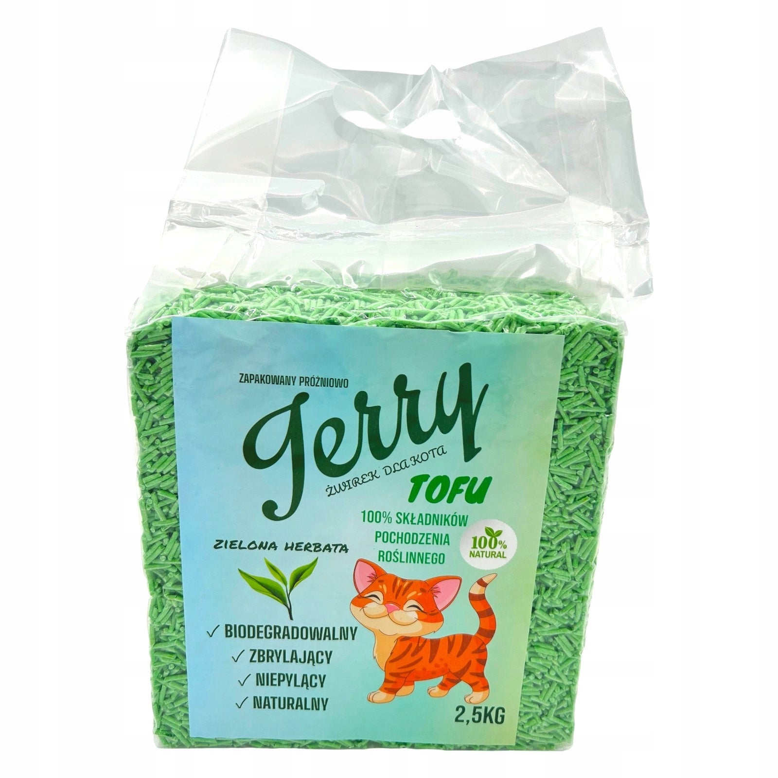 ECO-FRIENDLY Clumping Cat Litter Green Tea HIGH ABSORBENCY Manufacturer code 0011449