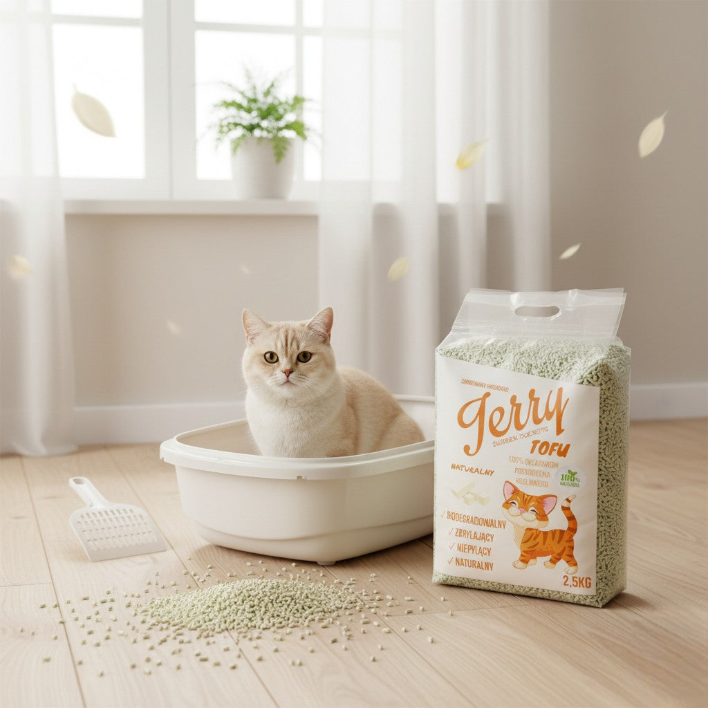 ECO-FRIENDLY Clumping Cat Litter NATURAL, Unscented EFFICIENT Manufacturer code 0011447