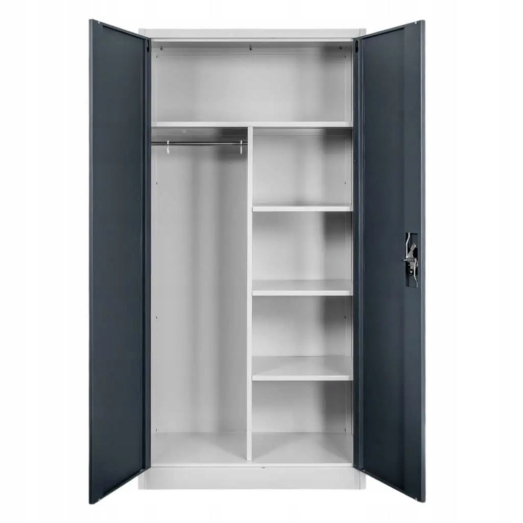 ECONOMIC Wardrobe METAL social 2-door 90x45x185 cm Mega-M