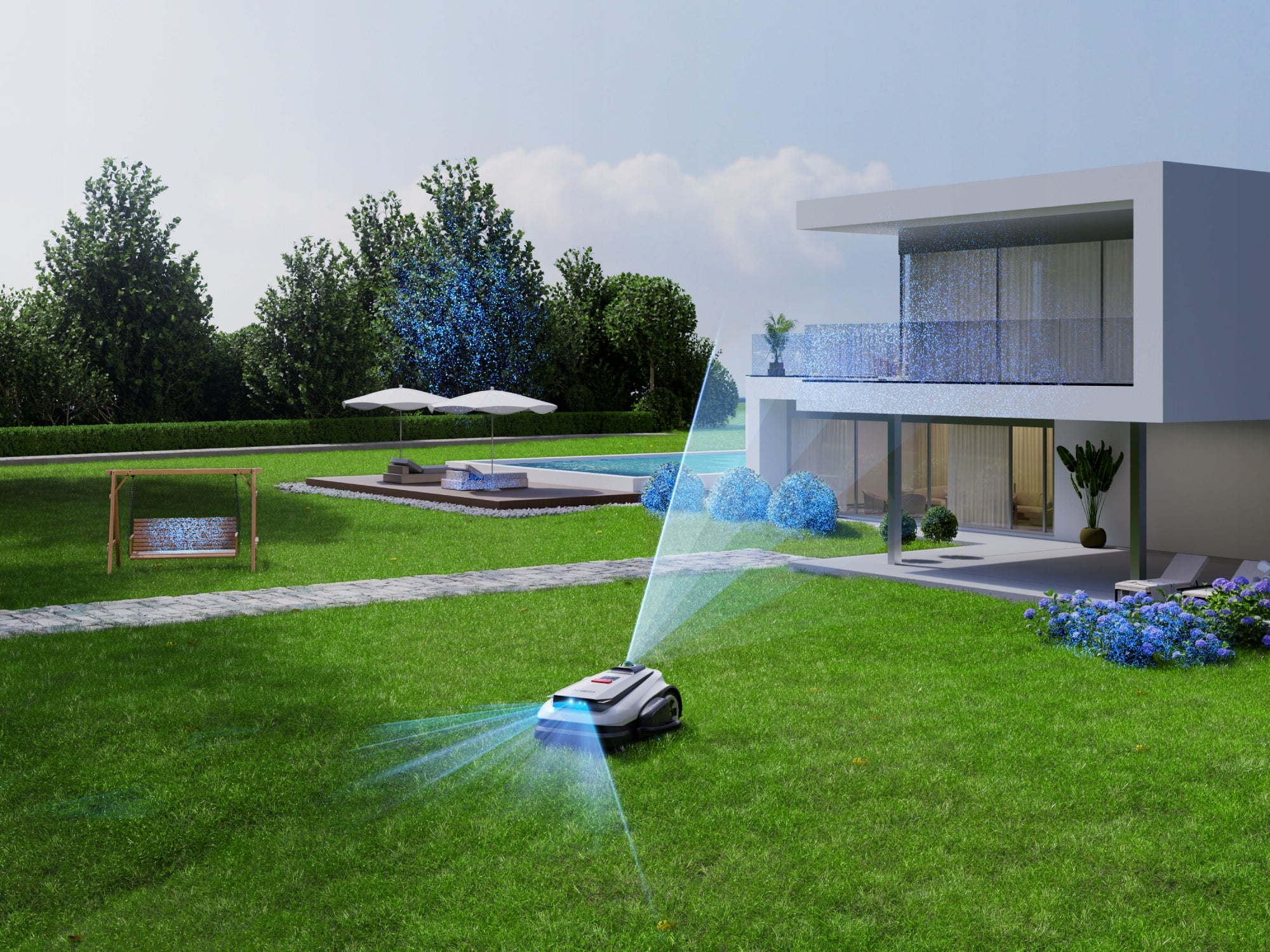 ECOVACS Goat A1600 LIDAR PRO 1600m2 33cm W-Fi Manufacturer code Robot koszący GOAT A1600 LIDAR PRO