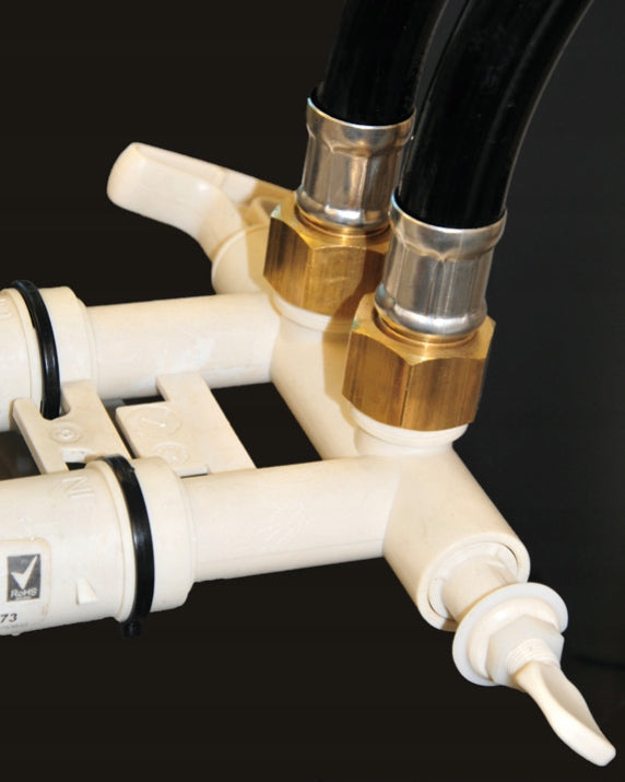 ECOWATER Hoses 2pcs water softener treatment stations 1x3/4 100cm ORIGINAL Brand wodaRO