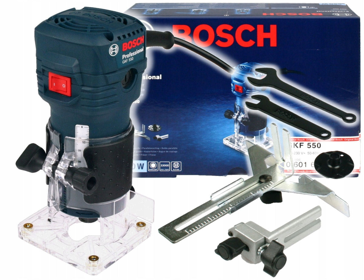 EDGE MILLING MACHINE 550W GKF 550 BOSCH + ACCESSORIES