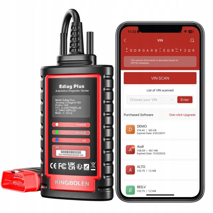 EDIAG PLUS KINGBOLEN 2025 CAN FD TESTER FULL SOFTWARE Polish EUROPE Manufacturer code CAN FD SKANER THINKDIAG 2 THINKTOOL FULL ALL