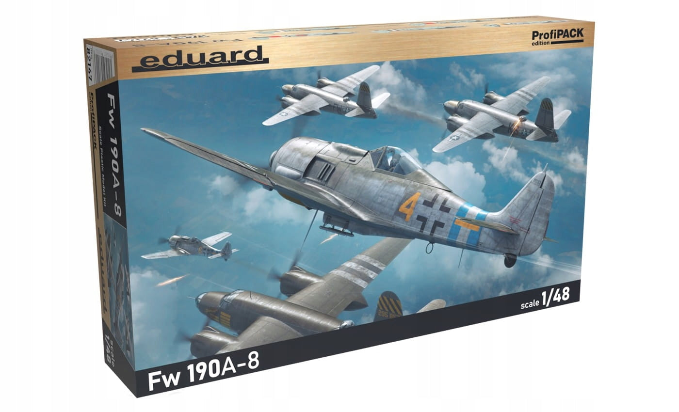 Konstruktorius Eduard - Fw 190A-8, Profipack, 1/48, 82147, 8 m.+