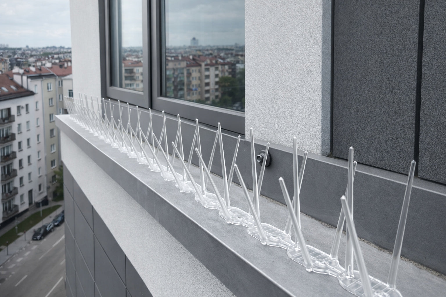EFFECTIVE PLASTIC BIRD SPIKES PIGEONS 4 COLORS DURABLE AND SAFE Product weight with unit packaging 0.3 kg