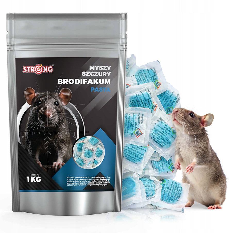 EFFECTIVE POISON FOR MICE AND RATS STRONG BRODIFACOUM PASTE 1KG