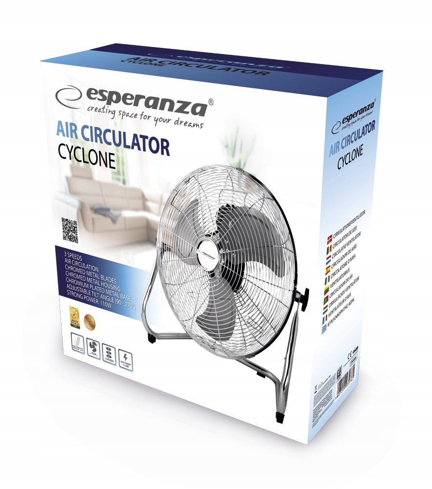 EFFICIENT CIRCULATOR FAN FLOOR FAN EHF006 CYCLONE Packaging status original