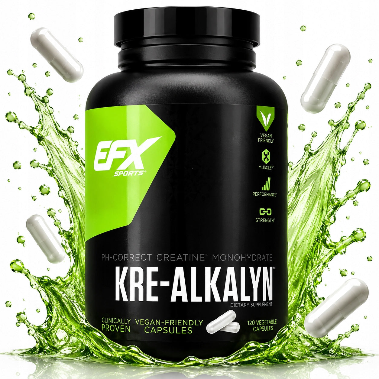 EFX SPORTS KRE-ALKALYN 120vkap BUFFERED CREATINE creatine natural