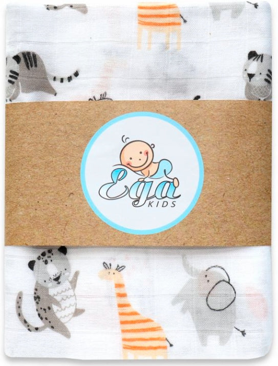 EGA Bamboo Diaper 120/120 circus grey 1 piece