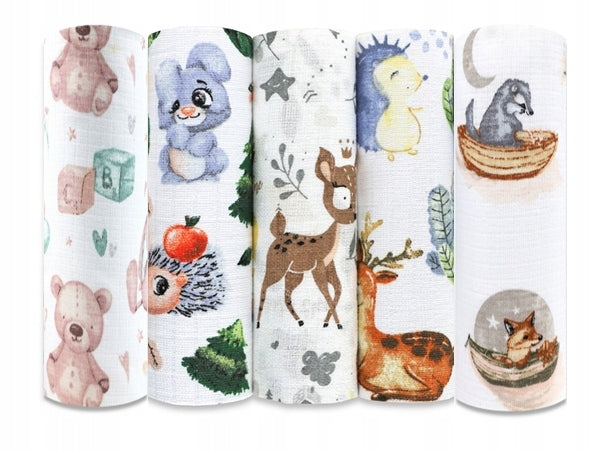 EGA muslin diaper set No. 7, 70 x 80 cm 5 pieces