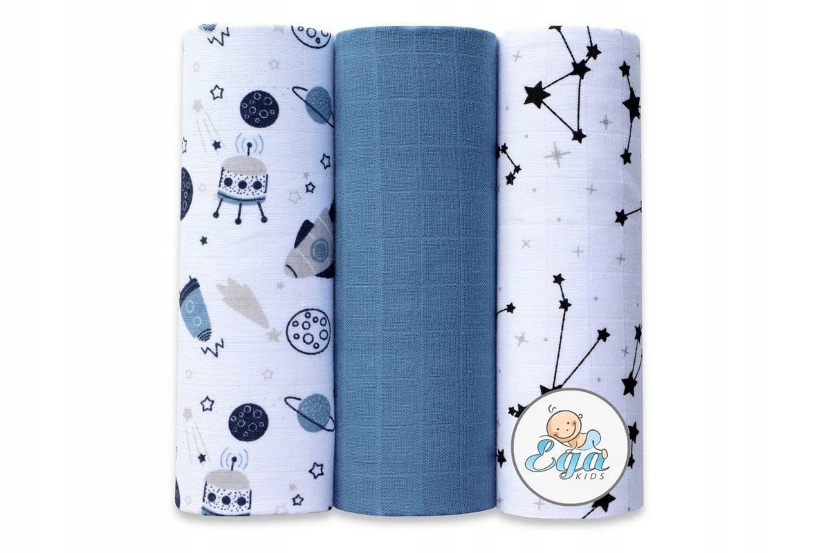 EGAKIDS MUSLIN DIAPER 60x80 3pcs set 6377
