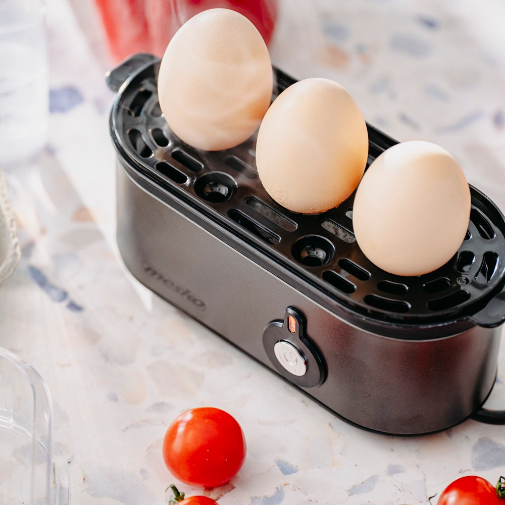 EGG COOKER AUTOMATIC EGG COOKER 3 PCS ELECTRIC MESKO Dominant color black