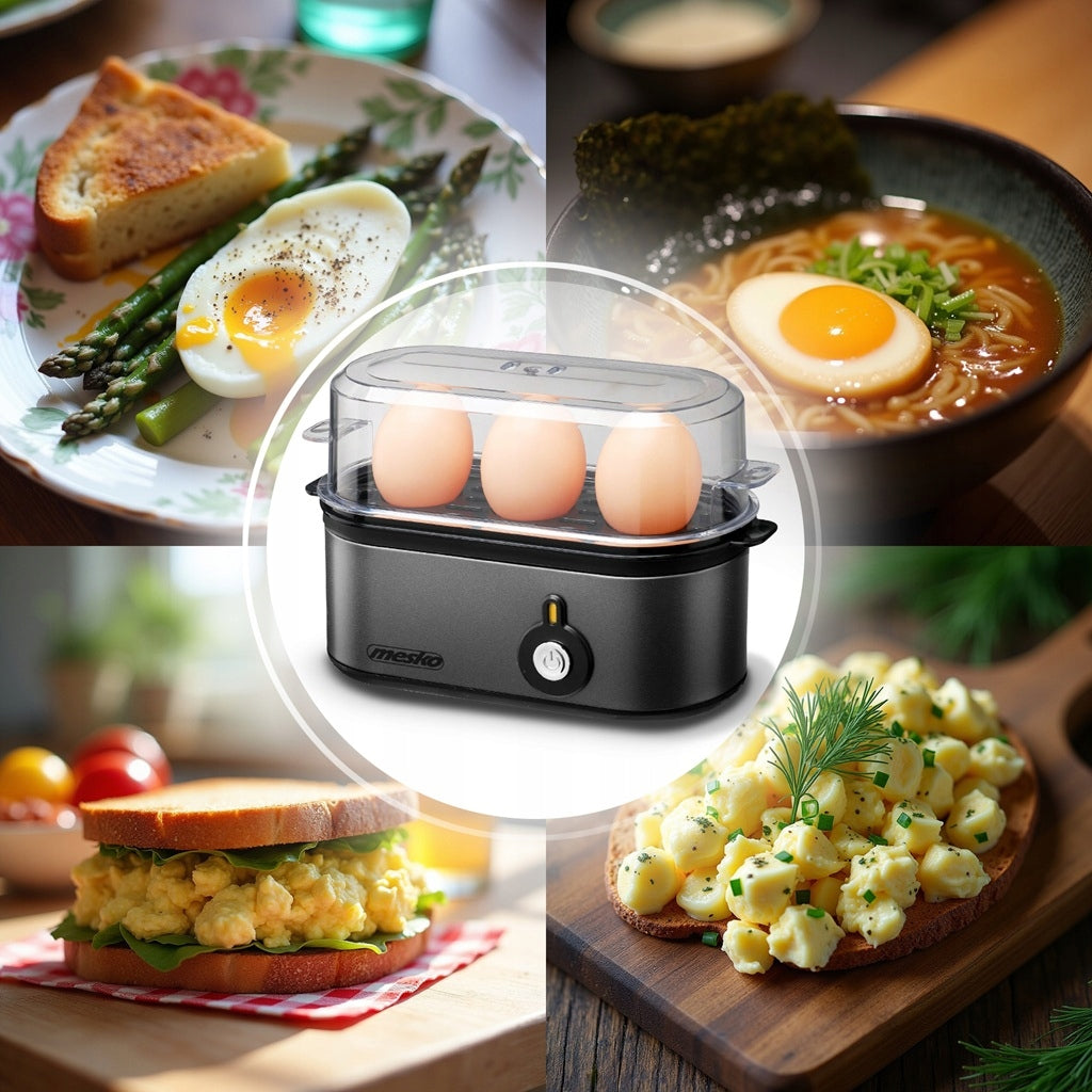EGG COOKER AUTOMATIC EGG COOKER 3 PCS ELECTRIC MESKO Packaging status original