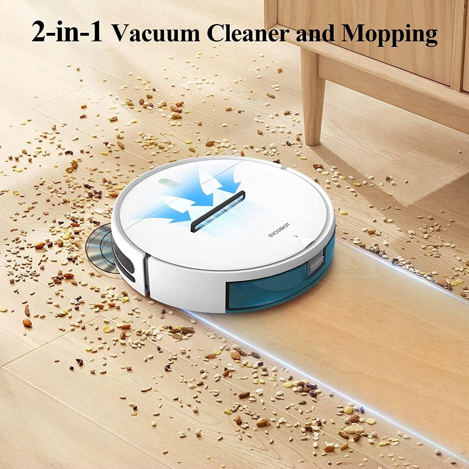 EICOBOT BR150 Robot Vacuum Cleaner, White Packaging status original