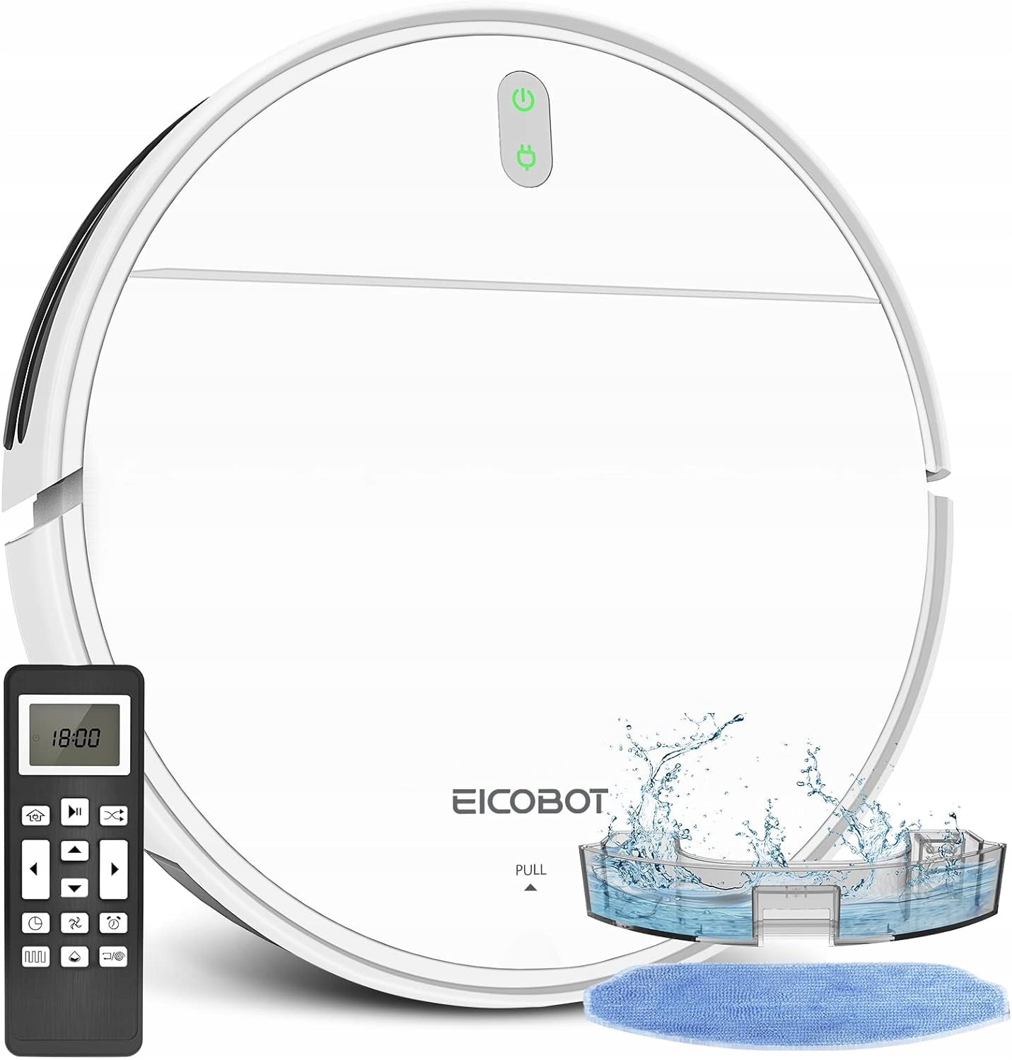 EICOBOT BR150 Robot Vacuum Cleaner, White