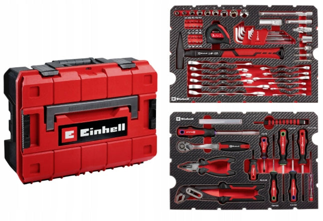 EINHELL E-CASE TOOL SET IN CASE 80 EL. SET OF WRENCHES PLIERS