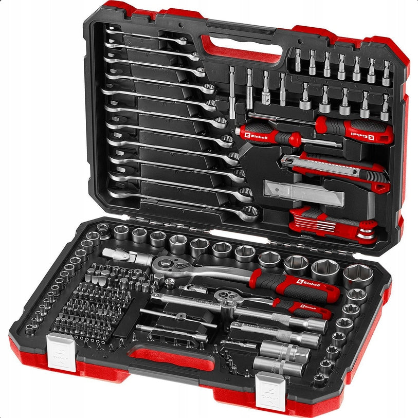EINHELL SOCKET WRENCHES TOOL SET IN CASE 233 EL. 2 RATCHETS XXL Brand Einhell