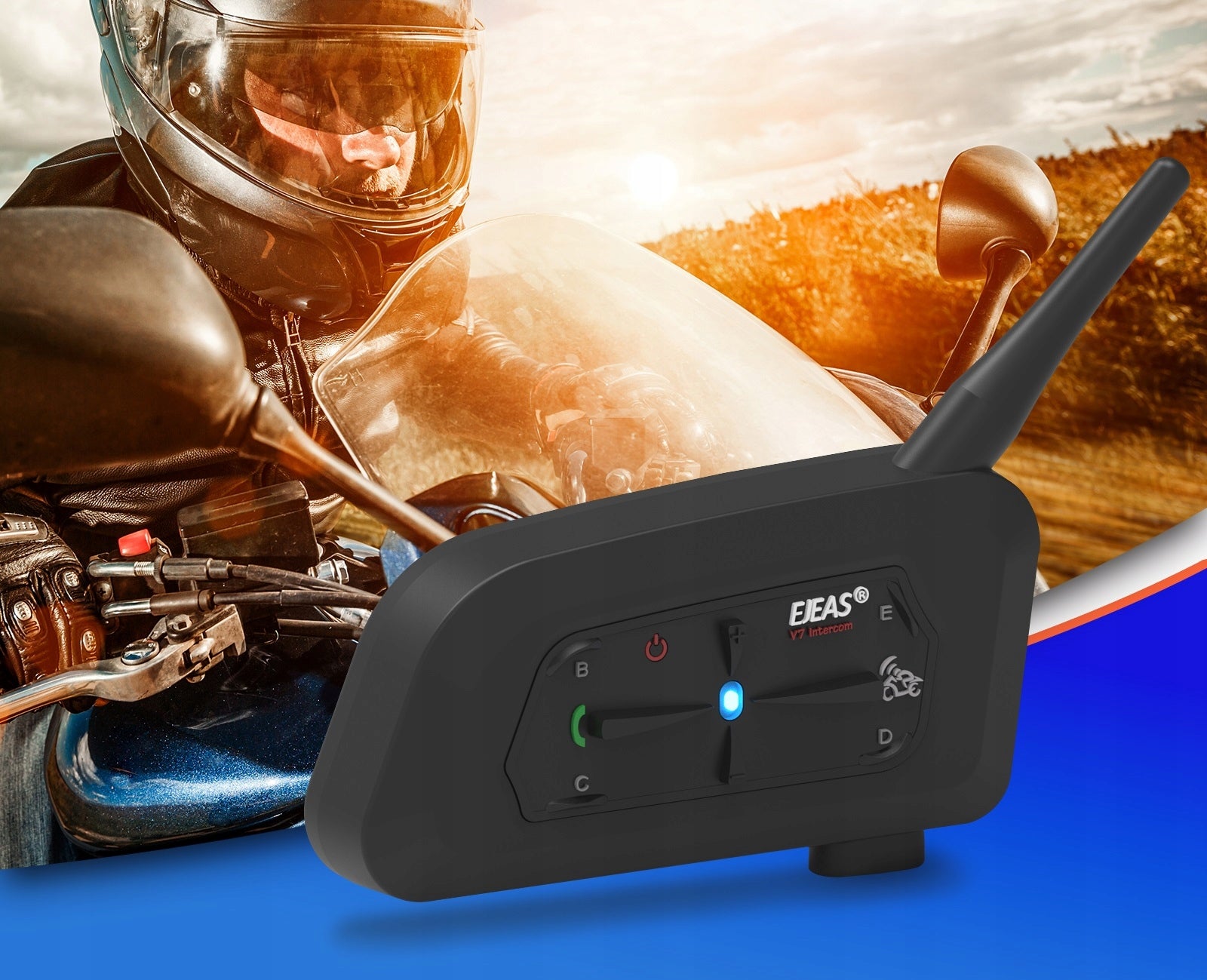 EJEAS V7 INTERCOM 800m MOTORCYCLE MOTOR BLUETOOTH 7 HELMET USERS APP Charging time 3 h