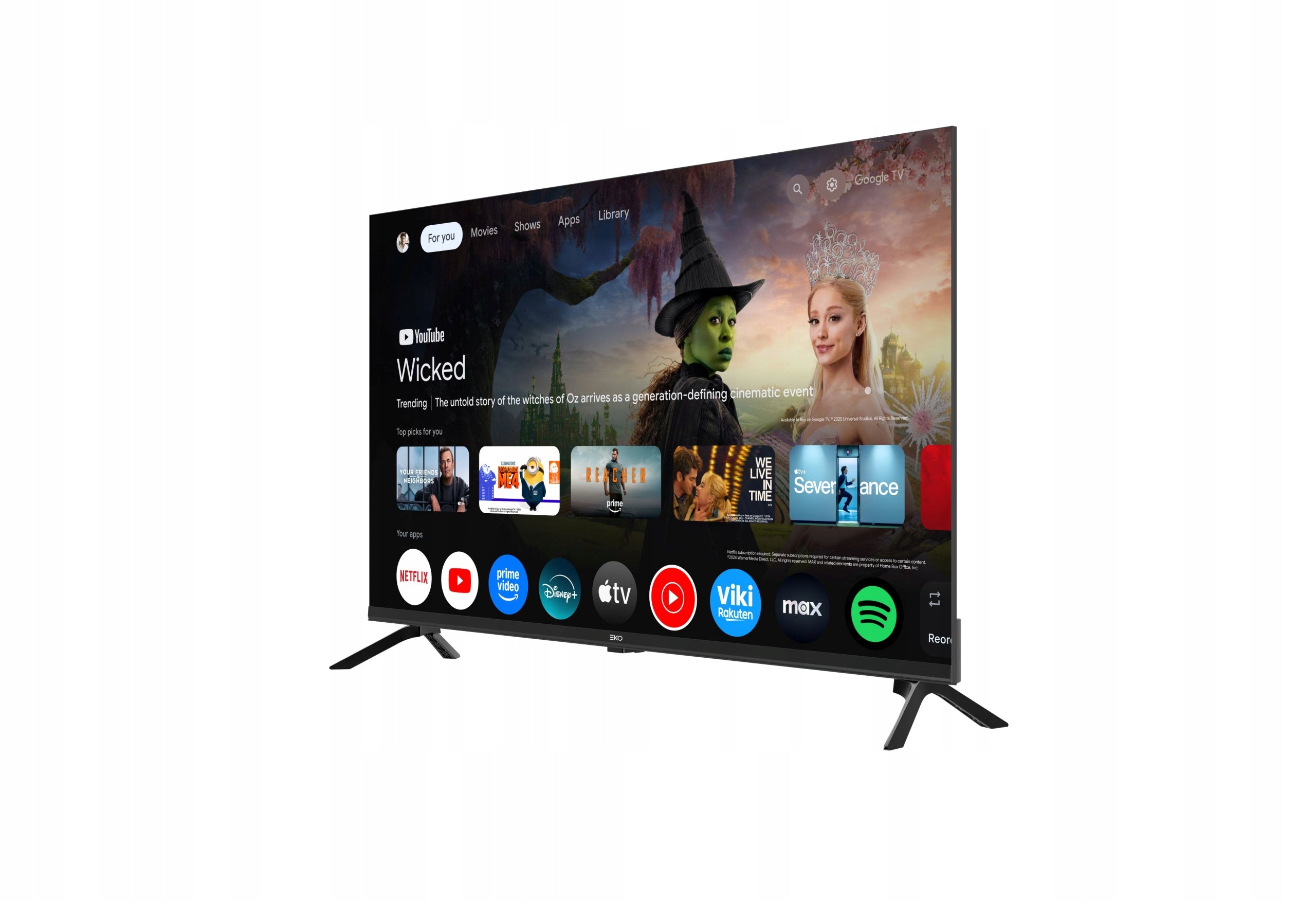 EKO 40” Full HD TV | Google TV Smart TV | Wi-Fi DVB-T2/S2 | HDMI USB Manufacturer code K400FGT