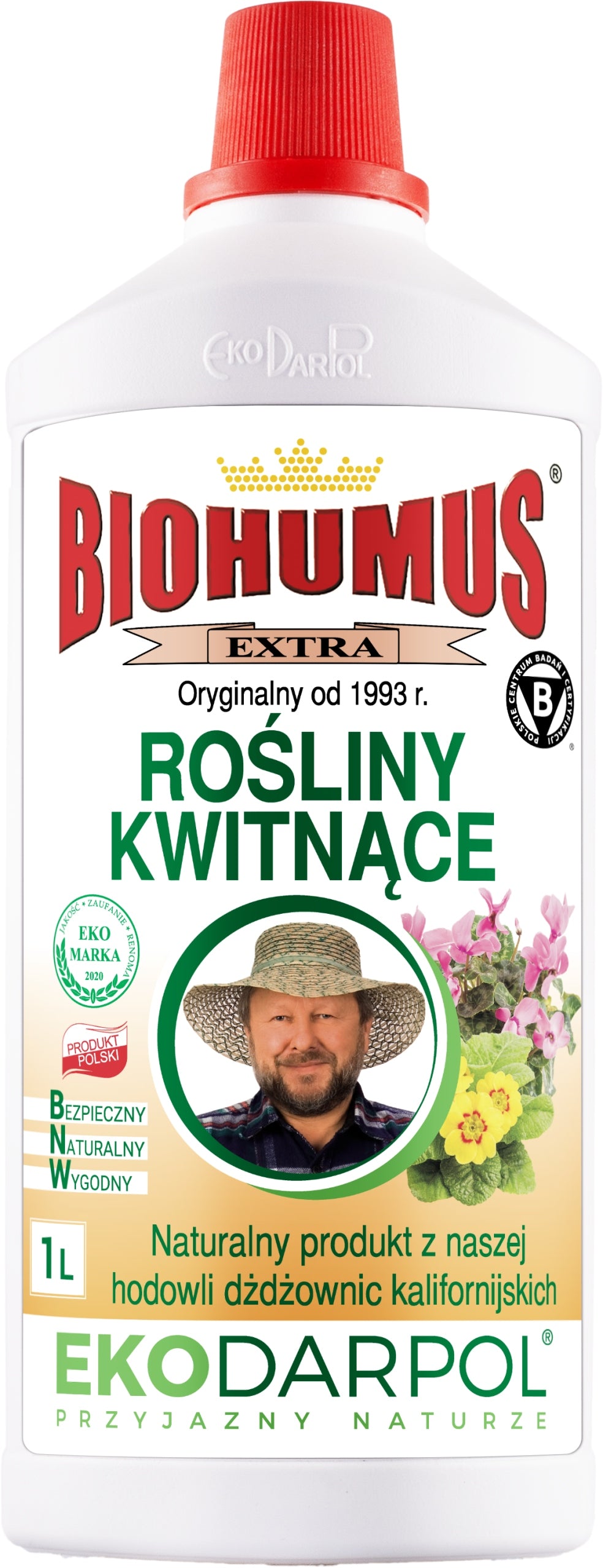 EKODARPOL BIOHUMUS EXTRA FLOWERING PLANTS, fertilizer for flowering plants 1L