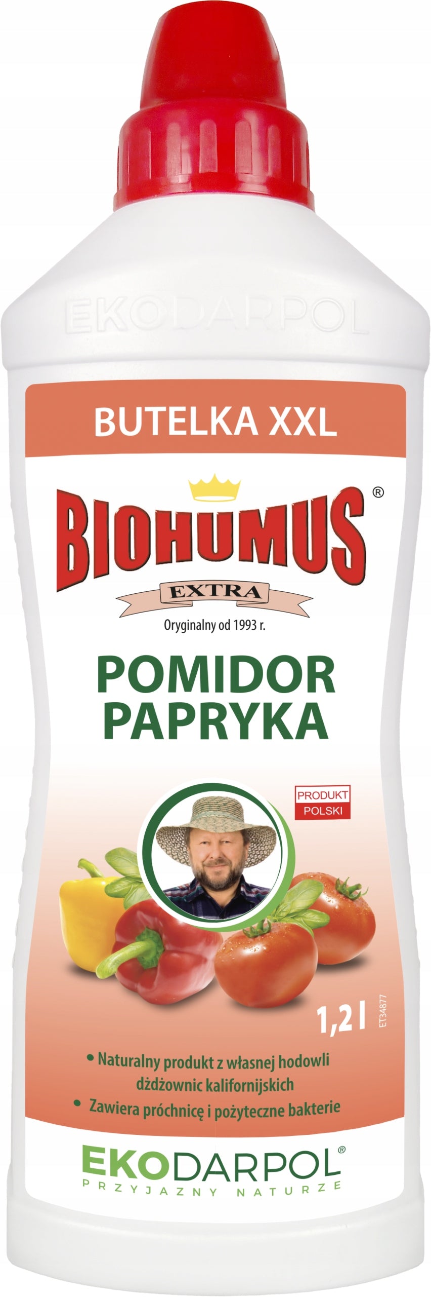 EKODARPOL BIOHUMUS EXTRA PEPPER TOMATO, fertilizer for tomatoes and peppers 1,2L