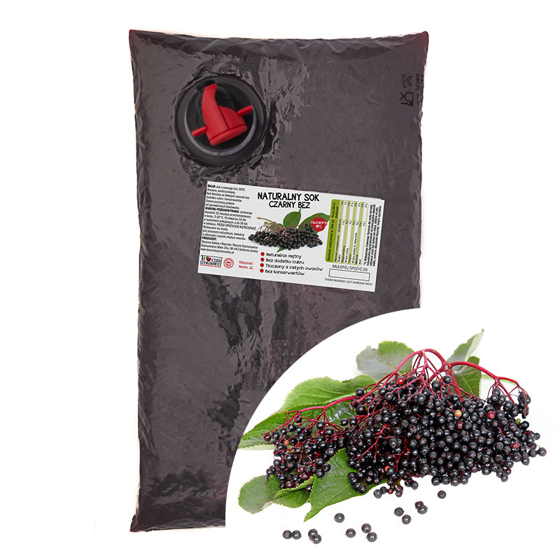 ELDERBERRY Juice 100% NFC BLACK WITHOUT 2L