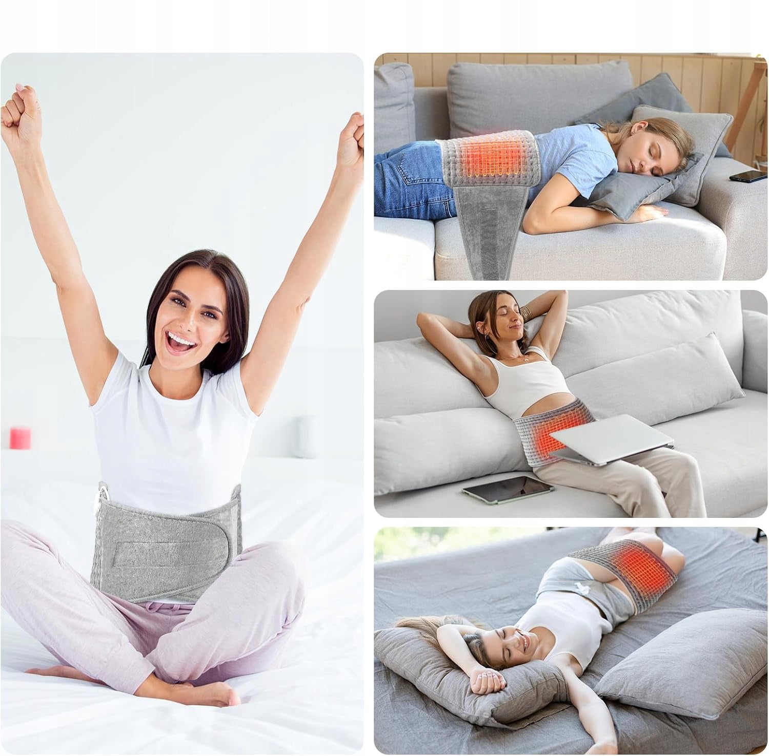 ELECTRIC BACK HEATING BELT Thermal Mat TEMPERATURE CONTROL 75W 129x30cm Medical device no