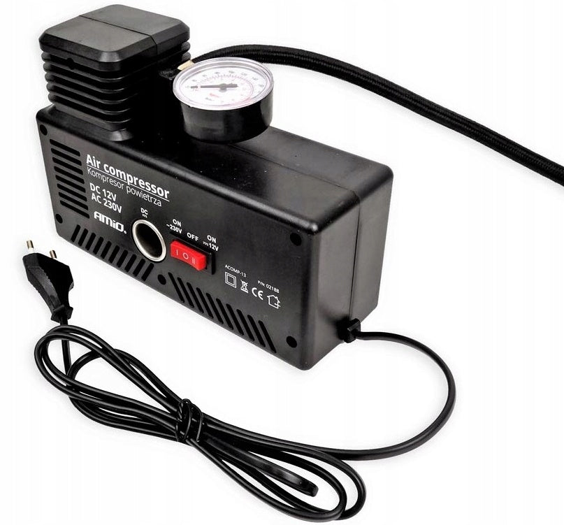 ELECTRIC BICYCLE PUMP AIR COMPRESSOR 12/230V AMIO Packaging status original