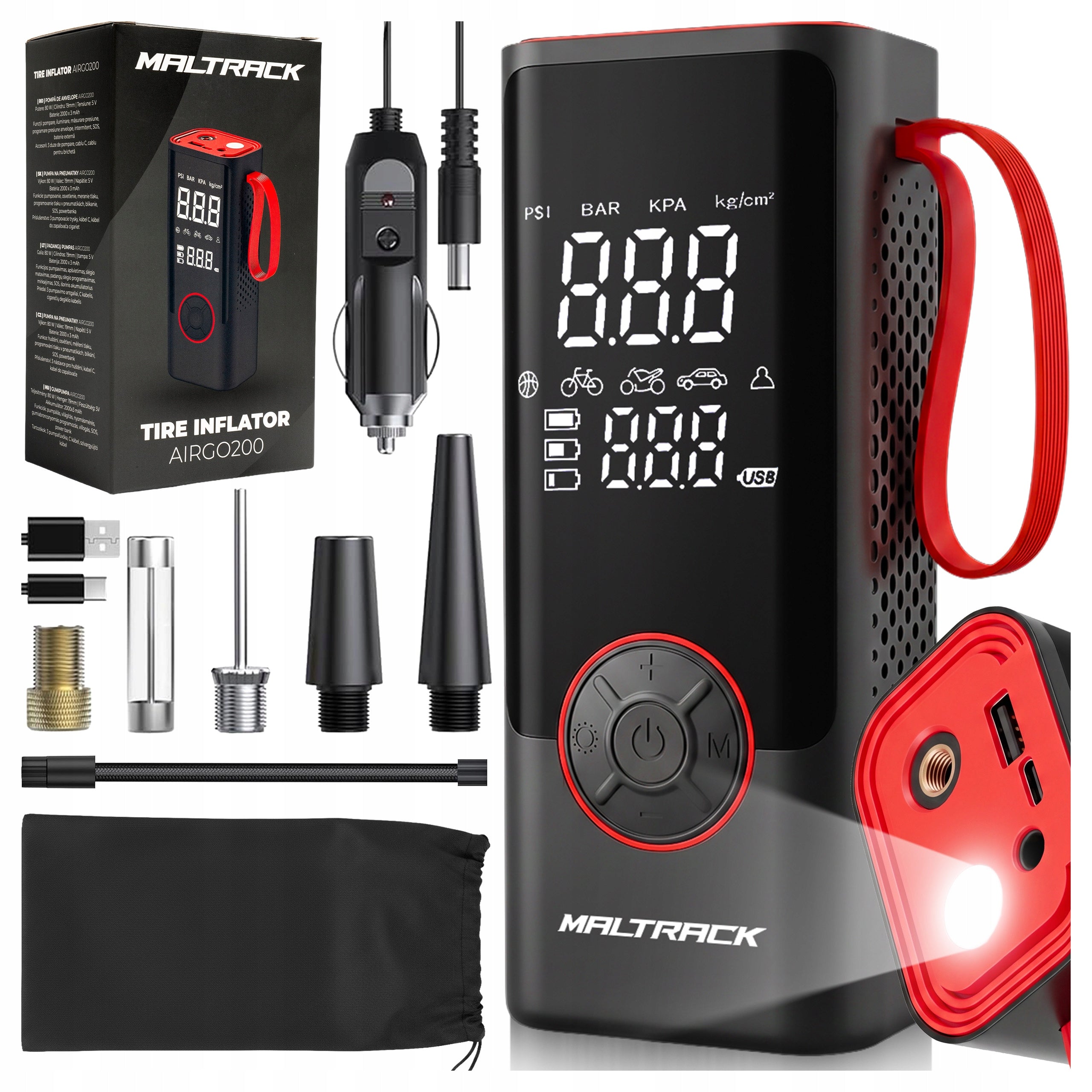 ELECTRIC BICYCLE PUMP BATTERY COMPRESSOR POWERBANK 6000 mAh