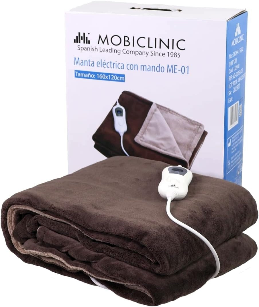 ELECTRIC BLANKET 160X120 CM, 120W, 3 HEAT LEVELS, REMOTE CONTROL, WASHING 30°C