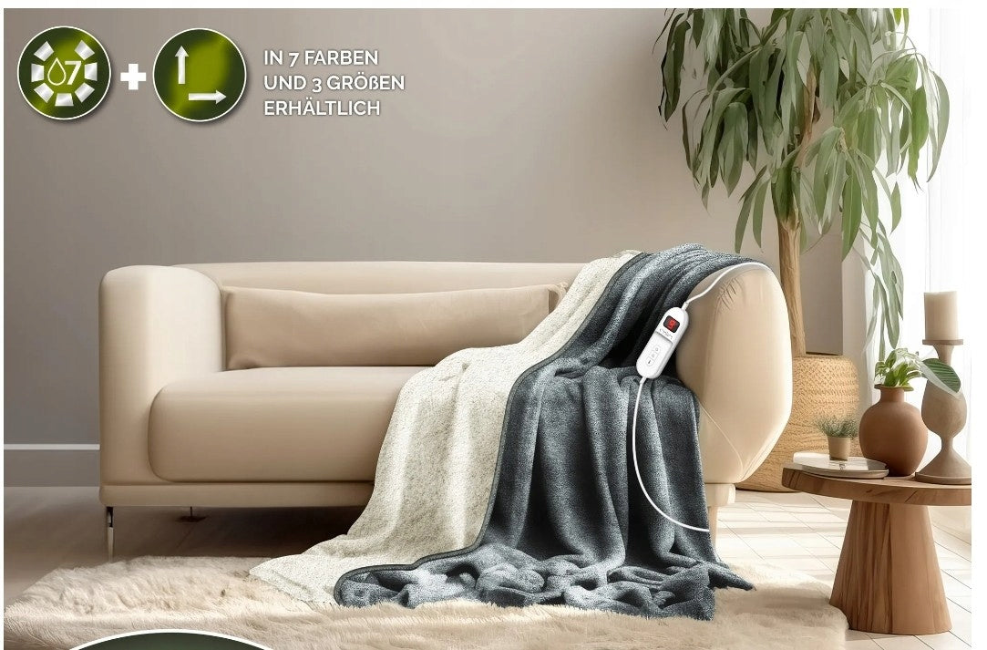 ELECTRIC BLANKET 180x130 HEATING 9 DEGREE HEATING PILOT Medical device no