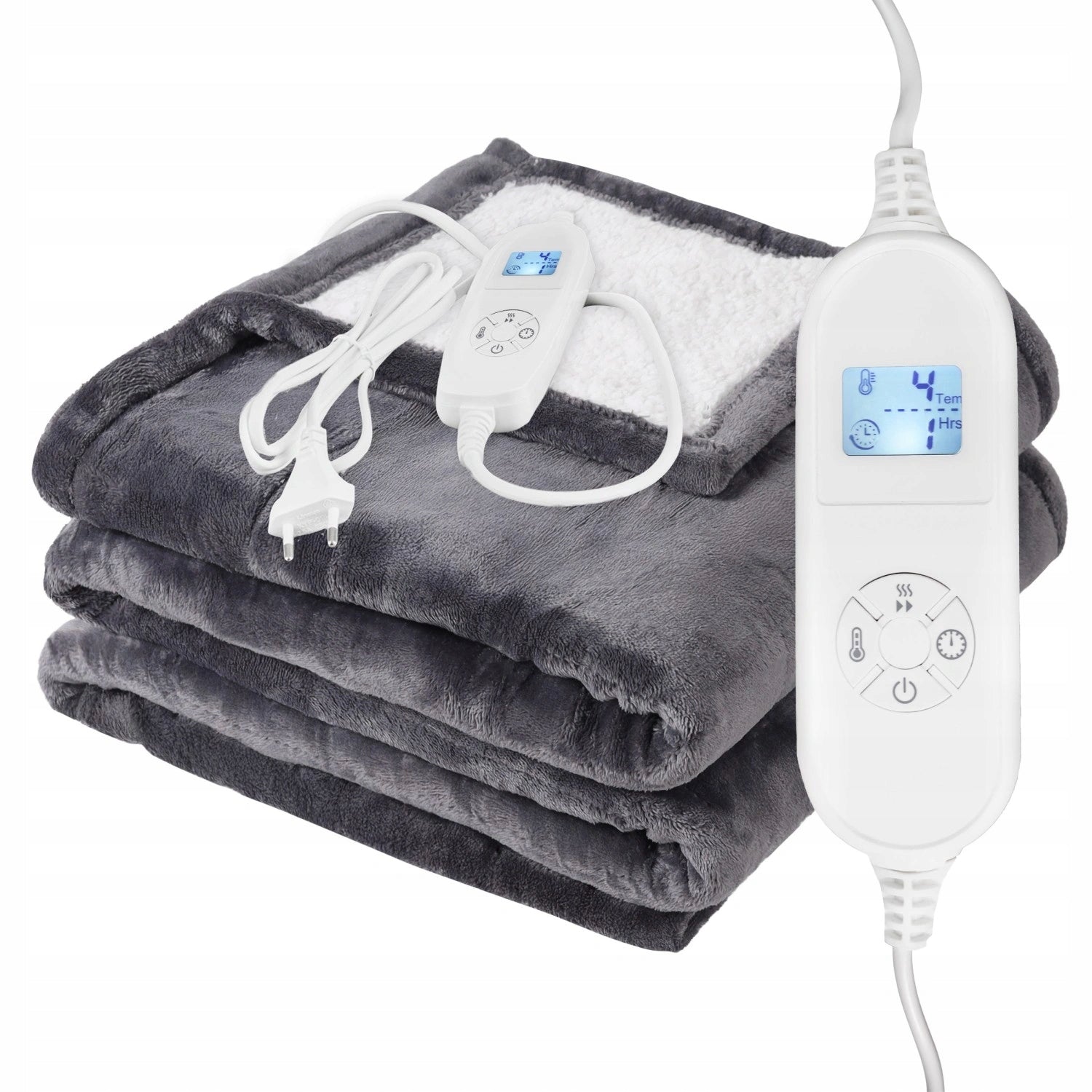 ELECTRIC BLANKET 180x160 THICK FLUFFY SOFT Heating mat PILOT LARGE Medical device no