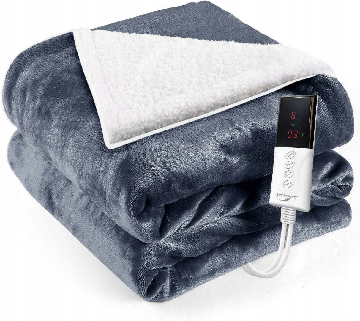 ELECTRIC BLANKET HEATING MAT SOFT FLEECE PILOT BLUE EAN (GTIN) 5907385905829
