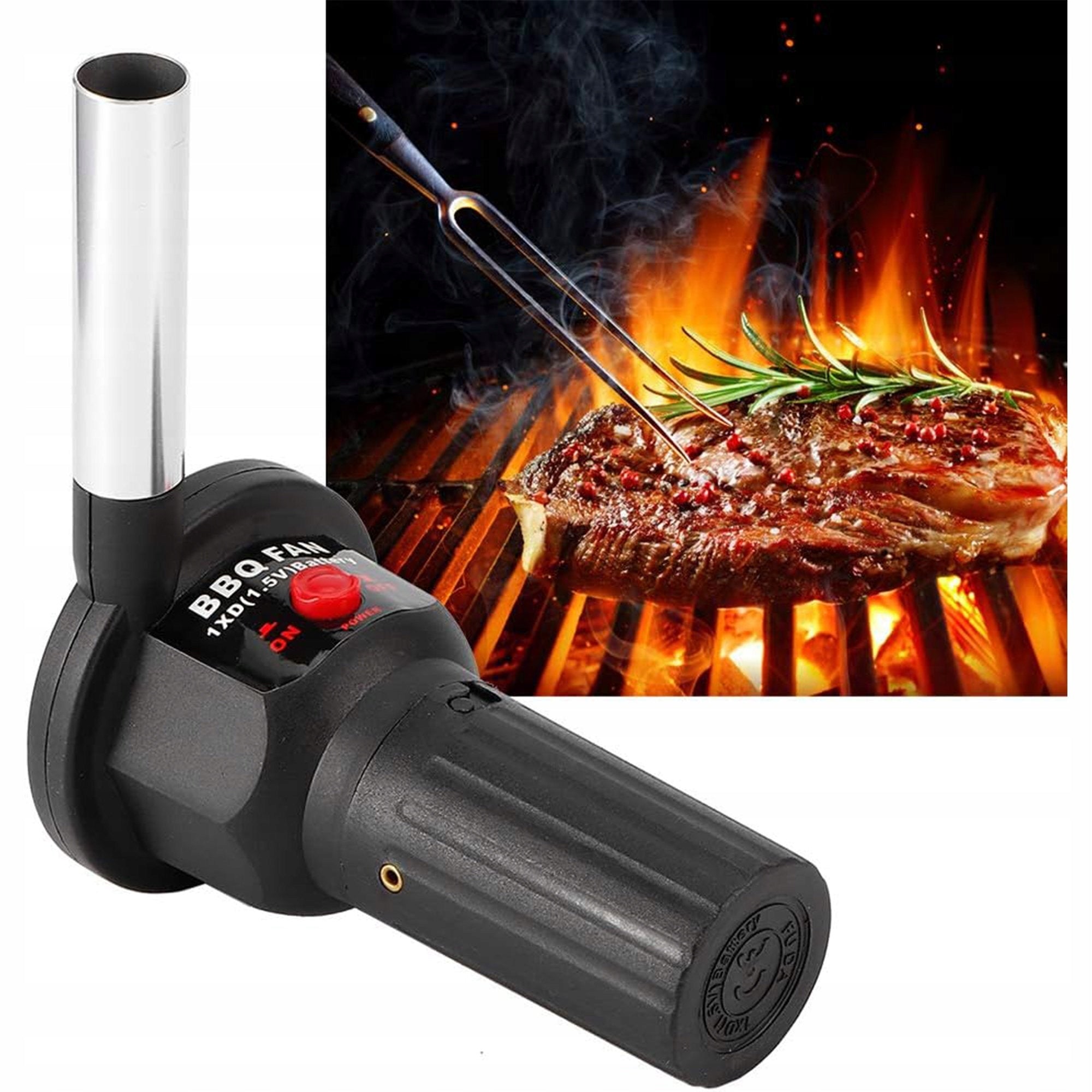 ELECTRIC BLOWER FOR LIGHTING THE FIREPLACE GRILL FIREPLACE FAN Batteries included no
