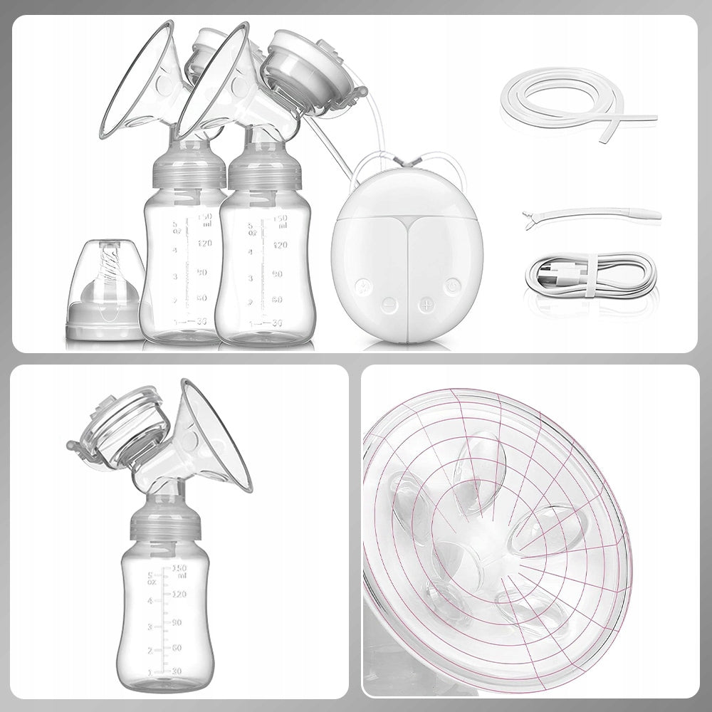 ELECTRIC BREAST PUMP DOUBLE FOOD EXTRACTOR FOR EXPRESSING FOOD USB