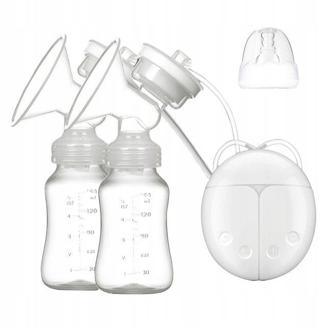 ELECTRIC BREAST PUMP DOUBLE TWO-PHASE MILK EXTRACTOR 4 LEVELS 2IN1