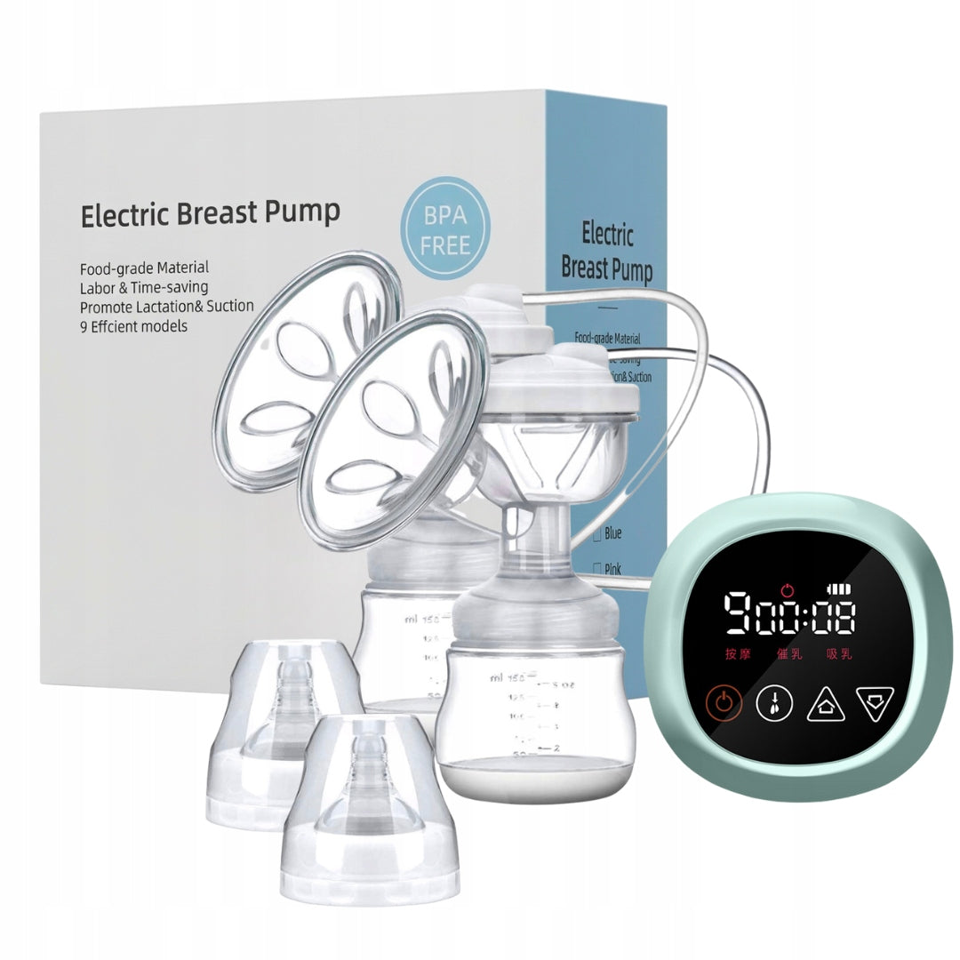 ELECTRIC BREAST PUMP DOUBLE TWO-PHASE MILK EXTRACTOR 4 LEVELS BPA FREE Medical device no